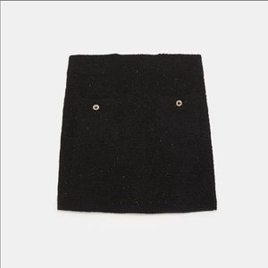 NWT Zara black mini skirt brand new with tags